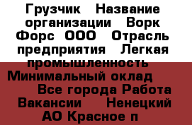 Грузчик › Название организации ­ Ворк Форс, ООО › Отрасль предприятия ­ Легкая промышленность › Минимальный оклад ­ 24 000 - Все города Работа » Вакансии   . Ненецкий АО,Красное п.